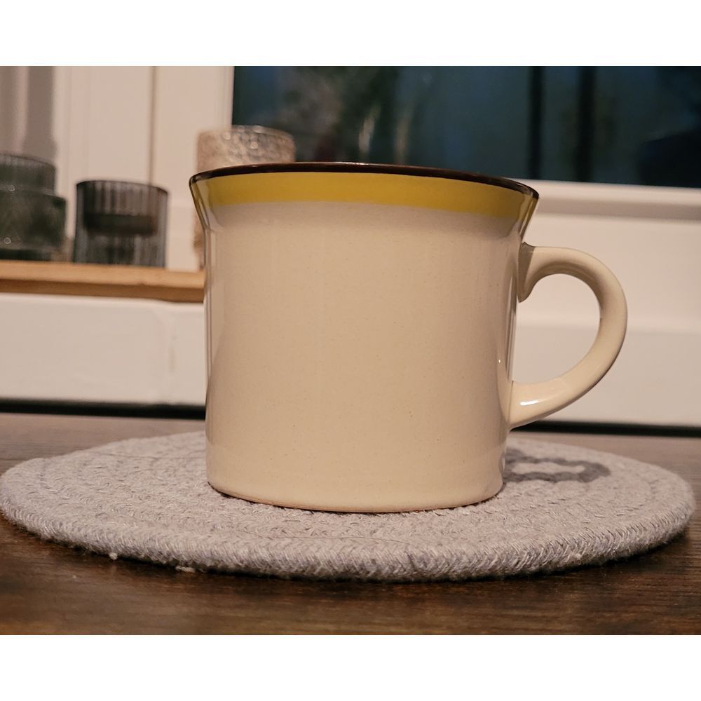 Vintage Stonecrest Andre Ponche Designer Collection‎ Cream and Yellow Mug (1)